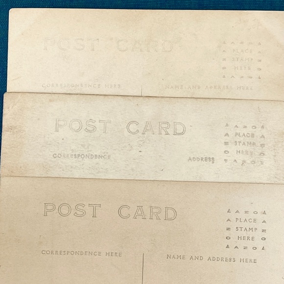 Antique Real Photograph Postcards Set of 3 Fashionable Lady Portraits - Picture 9 of 16